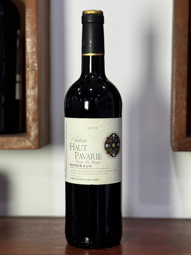 BORDEAUX ROUGE CHÂTEAU HAUT PAVARI CAISSE BOIS