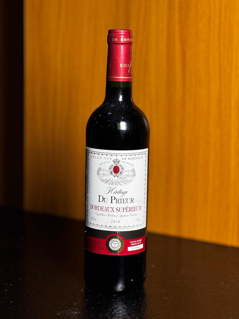 BORDEAUX SUPERIEUR CH. HERITAGE DU PRIEURE